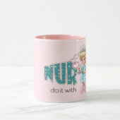 Mug Les infirmières le font avec le Coeur. Cadeau d'ap (Centre)