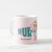 Mug Les infirmières le font avec le Coeur. Cadeau d'ap (Devant gauche)