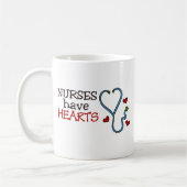 Mug Les infirmières ont des coeurs (Gauche)