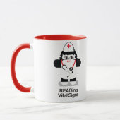 Mug Les infirmières ONT LU des signes vitaux (Gauche)