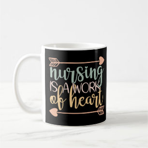 Mug Les Infirmières vintages Sont Une Oeuvre De Coeur