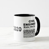 Mug Les Ingénieurs Civils Font Le Grade (Devant droit)