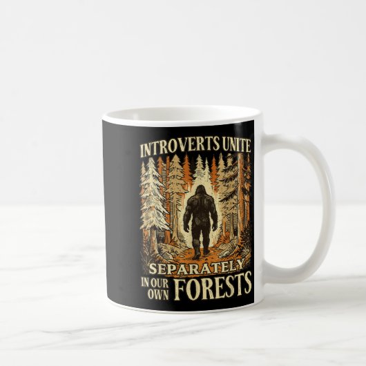 Mug Les introvertis drôles s'unissent dans nos forêts (Droite)