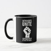 Mug Les Introvertis S'Unissent Séparément Dans Vos Pro (Gauche)