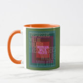Mug Les intrus Seront Violés Combo (Gauche)