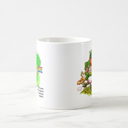 Mug Les Irlandais sont riches, leur capitale est Dubli (Centre)