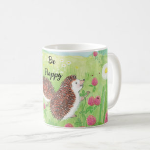 Mug Les jeunes hérissons dans le pré être heureux