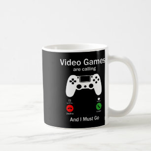 Mug Les Jeux Vidéo Appelent Et Je Dois Aller Drôle Con