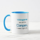 Mug Les jeux vidéo sont la société (Gauche)
