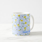 Mug Les jonquilles du printemps sur le bleu clair Joye (Devant droit)