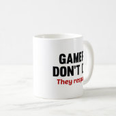 Mug Les joueurs ne meurent pas. Ils Se Respectent. Caf (Devant droit)