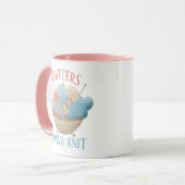 Mug Les Knitters vont faire des Tricots amusants (Devant gauche)