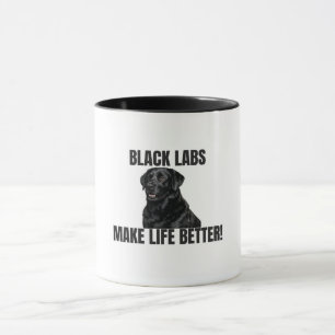 Mug Les Labs noirs rendent la vie meilleure ! – Labrad