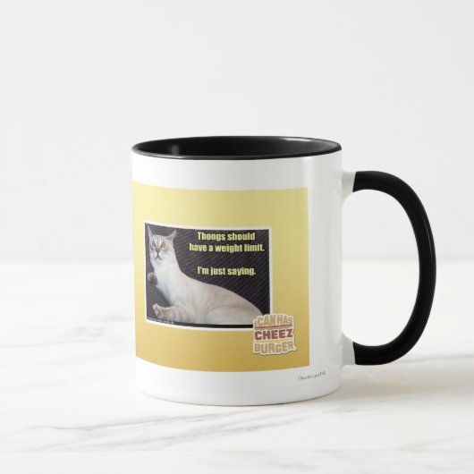 Mug Les lanières devraient avoir une limite de poids (Droite)
