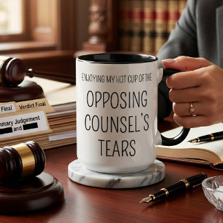 Mug Les larmes de l'avocat adverse sont drôles - Cabin