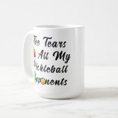 Mug Les Larmes De Tous Mes Opposants Au Pickleball Éto (Devant gauche)