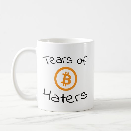 Mug Les larmes des détonateurs de Bitcoin Drôle BTC (Gauche)
