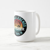 MUG LES LÉGENDES DE PÊCHE NÉCESSITENT D'OCTOBRE (Devant droit)