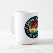 MUG LES LÉGENDES DE PÊCHE NÉCESSITENT D'OCTOBRE (Devant gauche)