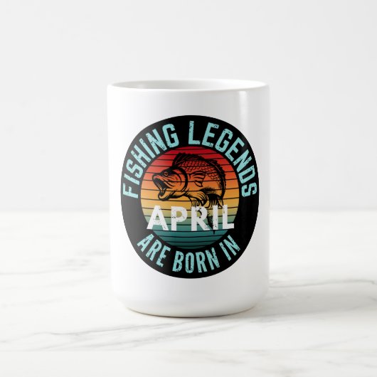 MUG LES LÉGENDES DE PÊCHE SONT NÉES EN AVRIL (Centre)