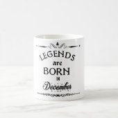 Mug Les légendes naissent en décembre (Centre)