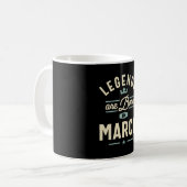 Mug Les légendes sont nées en Mars - Mars Anniversaire (Devant gauche)