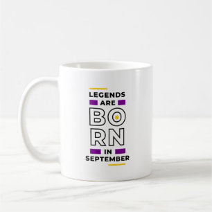 Mug Les légendes sont nées en septembre