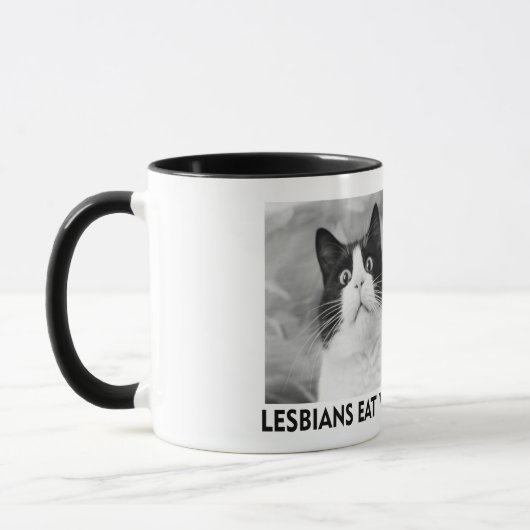 MUG LES LESBIENS MANGENT QUOI ! ? ! ?   (Gauche)