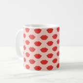 Mug Les lèvres humaines mignonette dessin à la main do (Devant gauche)