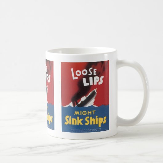 Mug Les Lèvres Perdues Peuvent Éclater Des Navires (Droite)