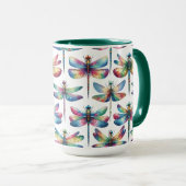 Mug Les libellules du kaléidoscope (Devant droit)