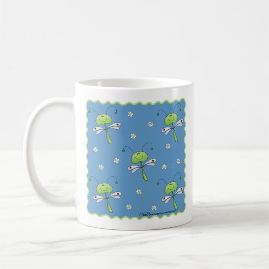 Mug Les libellules et les marguerites (Gauche)