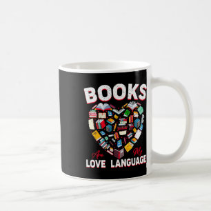 Mug Les livres sont mon langage de l'amour Livres Cœur