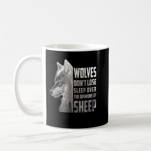 Mug Les Loups ne perdent pas leur sommeil devant les o (Gauche)