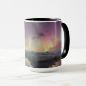 Mug Les lumières d'Aurora se reflètent dans la lagune (Devant droit)