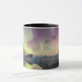 Mug Les lumières d'Aurora se reflètent dans la lagune (Centre)