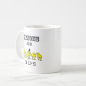 Mug Les maçons sont mes piaulements (Devant gauche)
