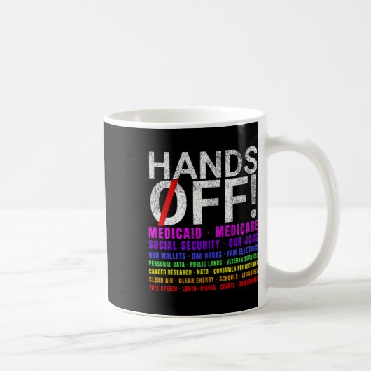 Mug Les Mains De La Manifestation Résistent Protéger L (Droite)