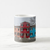 Mug Les maisons de l'île de Burano vue (Centre)