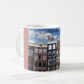 Mug Les maisons du canal d'Amsterdam (Devant gauche)