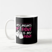 Mug Les mamans combattent Ma lutte Conscience du cance (Gauche)
