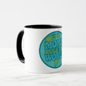 Mug Les mamans règnent sur le monde Groovy Globe (Devant gauche)