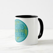 Mug Les mamans règnent sur le monde Groovy Globe (Devant droit)