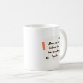 Mug Les mamans sont comme des boutons - elles tiennent (Devant droit)