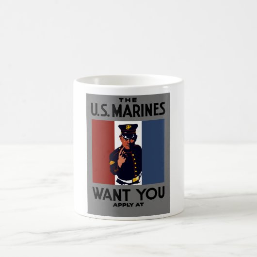 Mug Les marines des États-Unis vous veulent (Centre)
