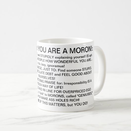 Mug Les marques de saint MORONS ! (Devant droit)