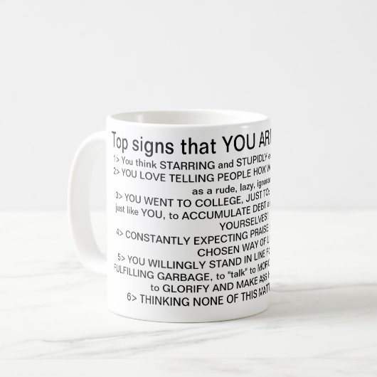 Mug Les marques de saint MORONS ! (Devant gauche)