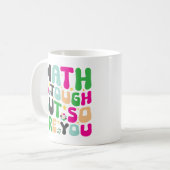 Mug Les maths c'est dur mais vous êtes encore plus dur (Devant gauche)
