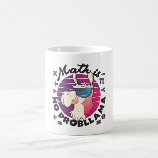 Mug Les maths c'est pas un probLlama (Centre)