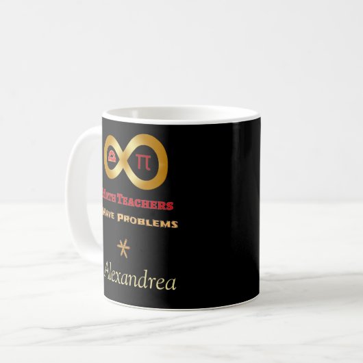 Mug Les Maths Drôle Ont Des Problèmes Pour Les Enseign (Devant gauche)